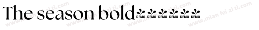 The season bold字体转换